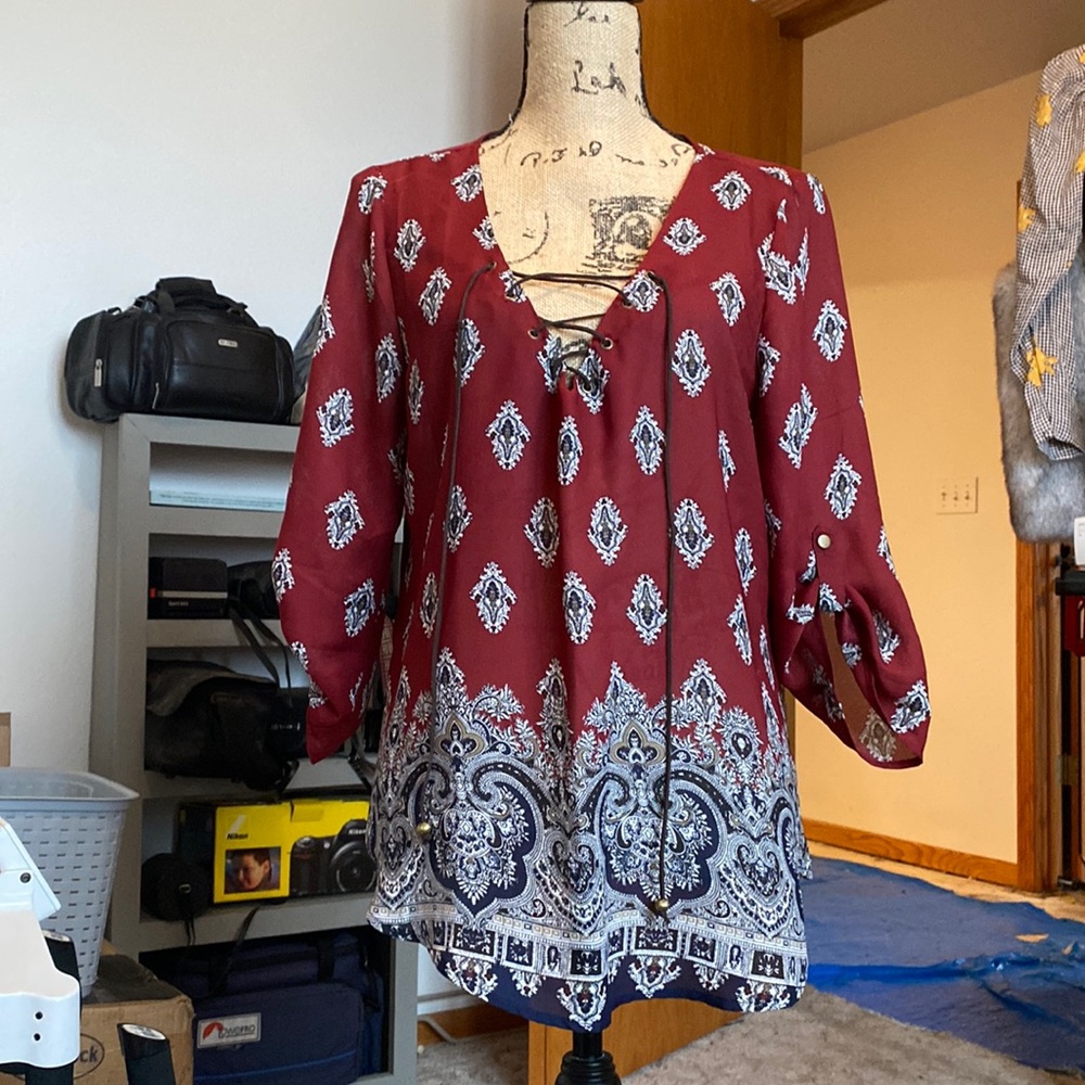 Maroon Blouse